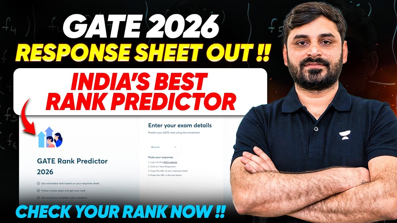 GATE 2026 Rank Predictor LIVE  | India’s Best Rank Calculator | Check Your Expected Rank Now!