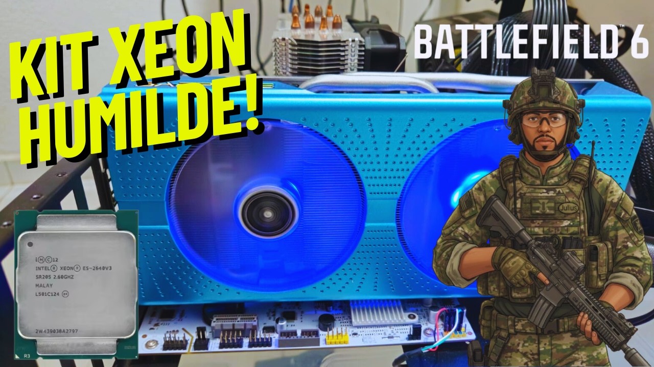 🎯 KIT XEON HUMILDÃO + RX 590 GME vs BATTLEFIELD 6! Roda Mesmo!