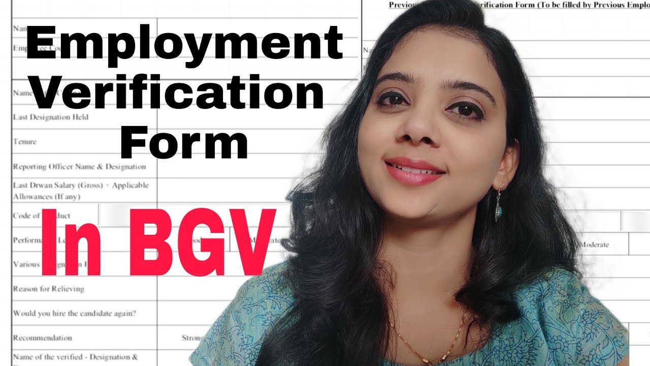What is Employment Background Verification Form| Employment Verification Form | BGV Form in Hindi