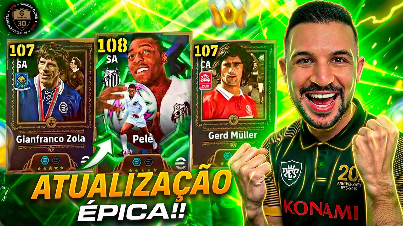 🚨ATUALIZAÇÃO!  🔥NOVO PELÉ, GERD MÜLLER E ZOLA CHEGARAM NO EFOOTBALL 2026 MOBILE