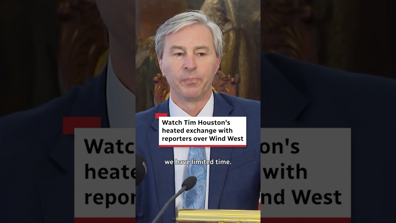 Watch Houston's heated exchange with reporters over Wind West