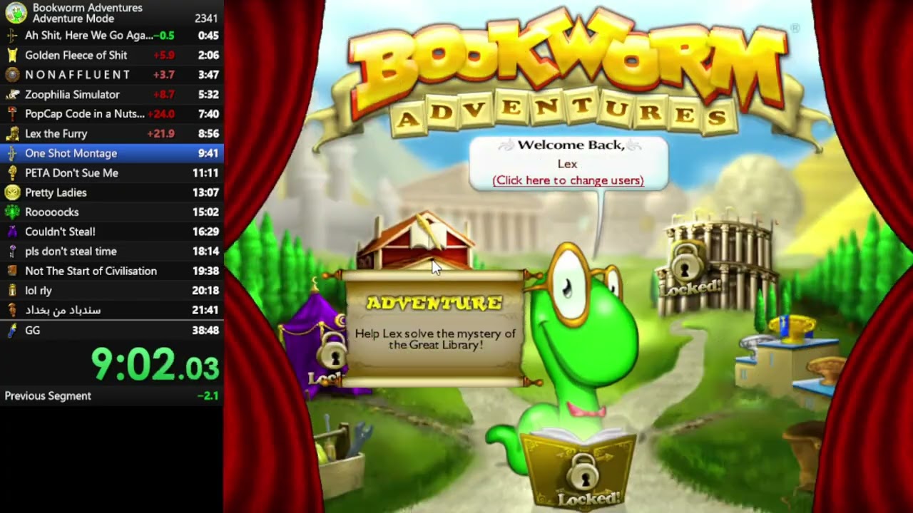 (FWR) Bookworm Adventures in 38:22.517