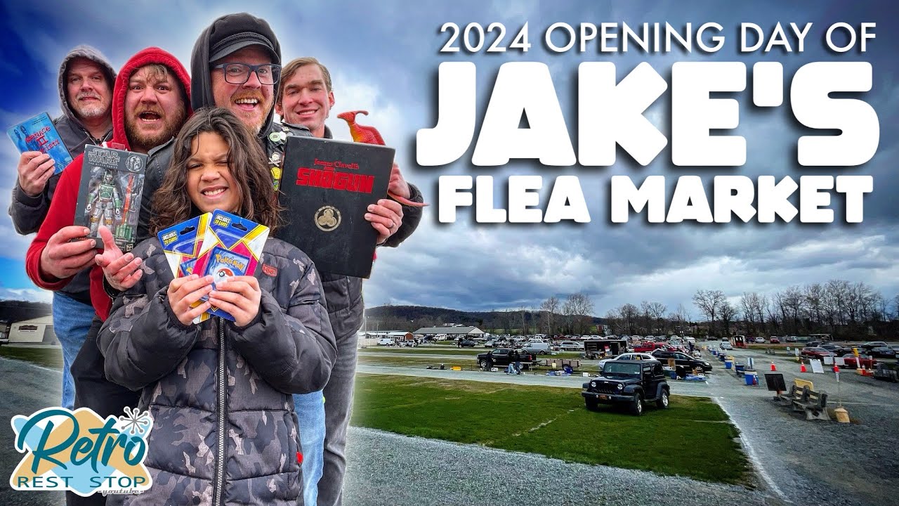 Thrifting Jake’s Flea Market On Opening Day Of 2024 For Deals On Movies, Pokemon, Batman, & Dinos
