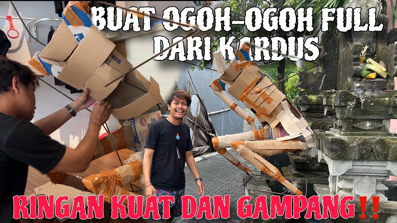 PART 2 // BUAT OGOH-OGOH FULL DARI KARDUS TANPA ULATAN TERNYATA LEBIH GAMPANG DAN RINGAN ‼️‼️