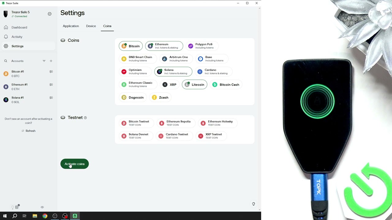 TREZOR Safe 5 &ndash; How to Add or Remove Currencies