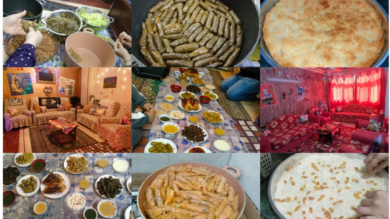 فطار اول يوم رمضان وسط العيله🌛بدون مونتاج🙆جوله في شقه حماتي