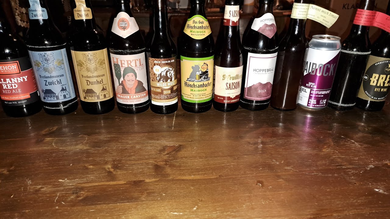 XXL Tasting mit Paul G. mit den restlichen Bieren vom Paket von Nochsoeinbierblog und der Bierothek