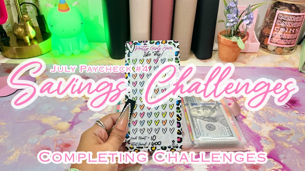 CASH STUFFING SAVINGS CHALLENGES | JULY PAYCHECK #4 | 2025 | #howtosavemoney