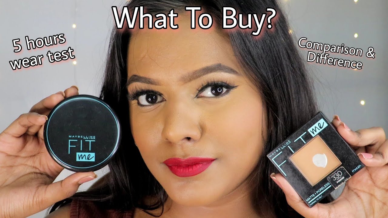 Maybelline Fit Compact Powders | WHICH ONE TO CHOOSE | Comparison and Differences | 5 hrs wear test