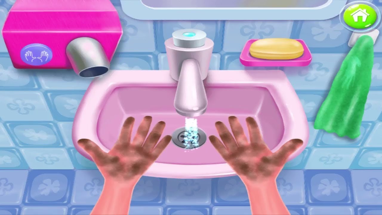 Game Hay Vui Nhộn Cho Bé – Bé Rửa Tay, Gội Đầu, Làm Sạch Mùi Hôi Chân