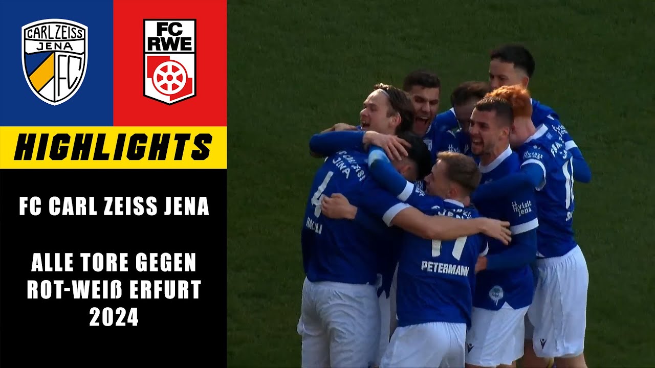 FC Carl Zeiss Jena • Alle Tore gegen Erfurt | 2024 | Thüringenderby (4K)