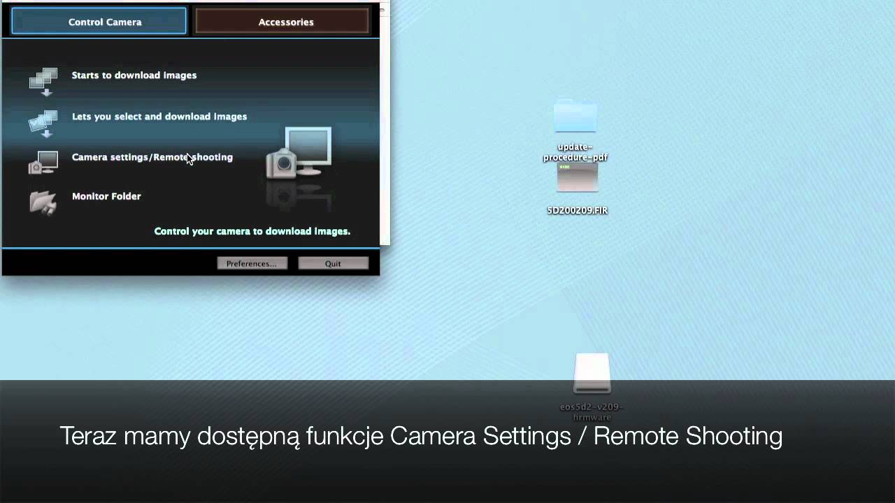 Aktualizacja firmware 2.0.9 w aparacie Canon 5D mk2 - przewodnik krok po kroku