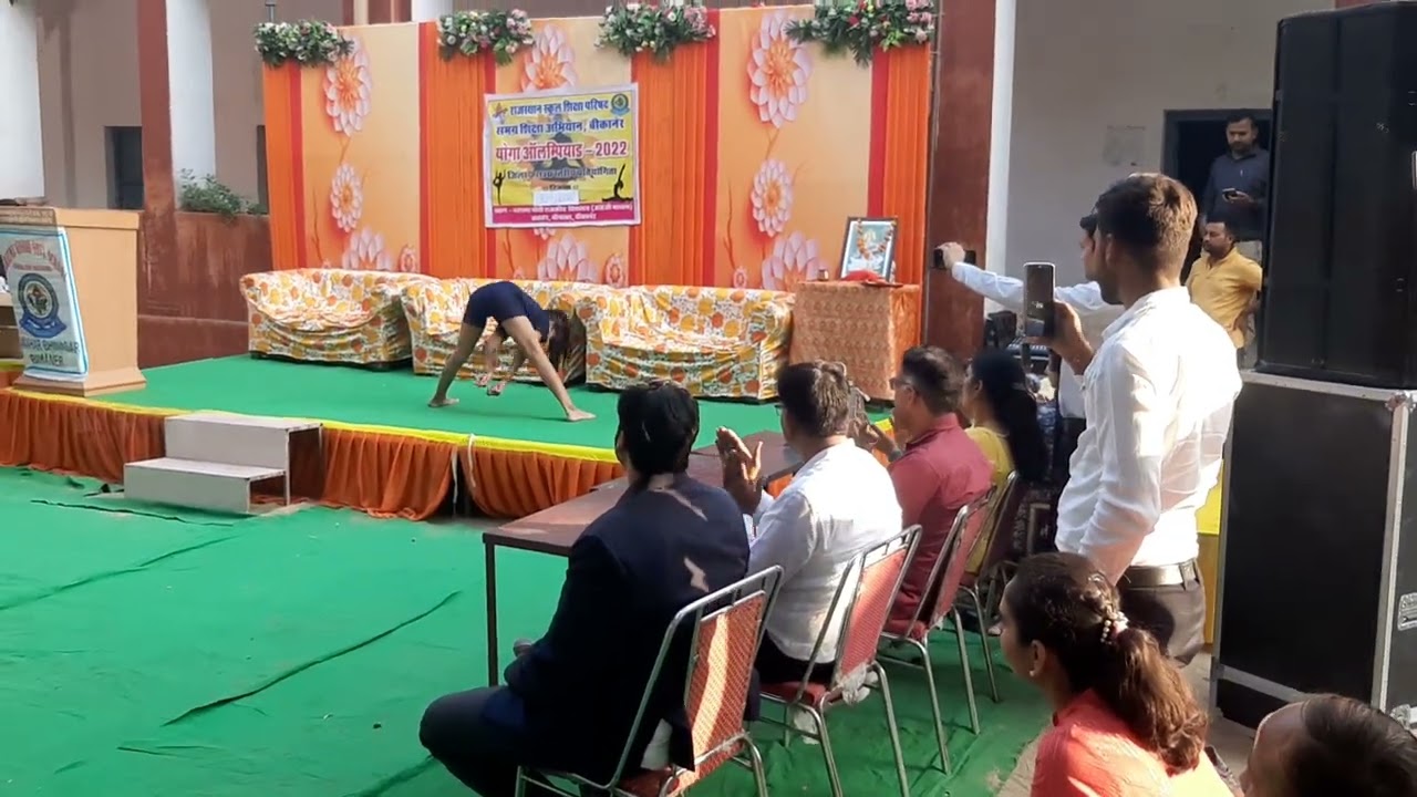 tamanna yogic dance at Bikaner state leval yoga Olympiad competition