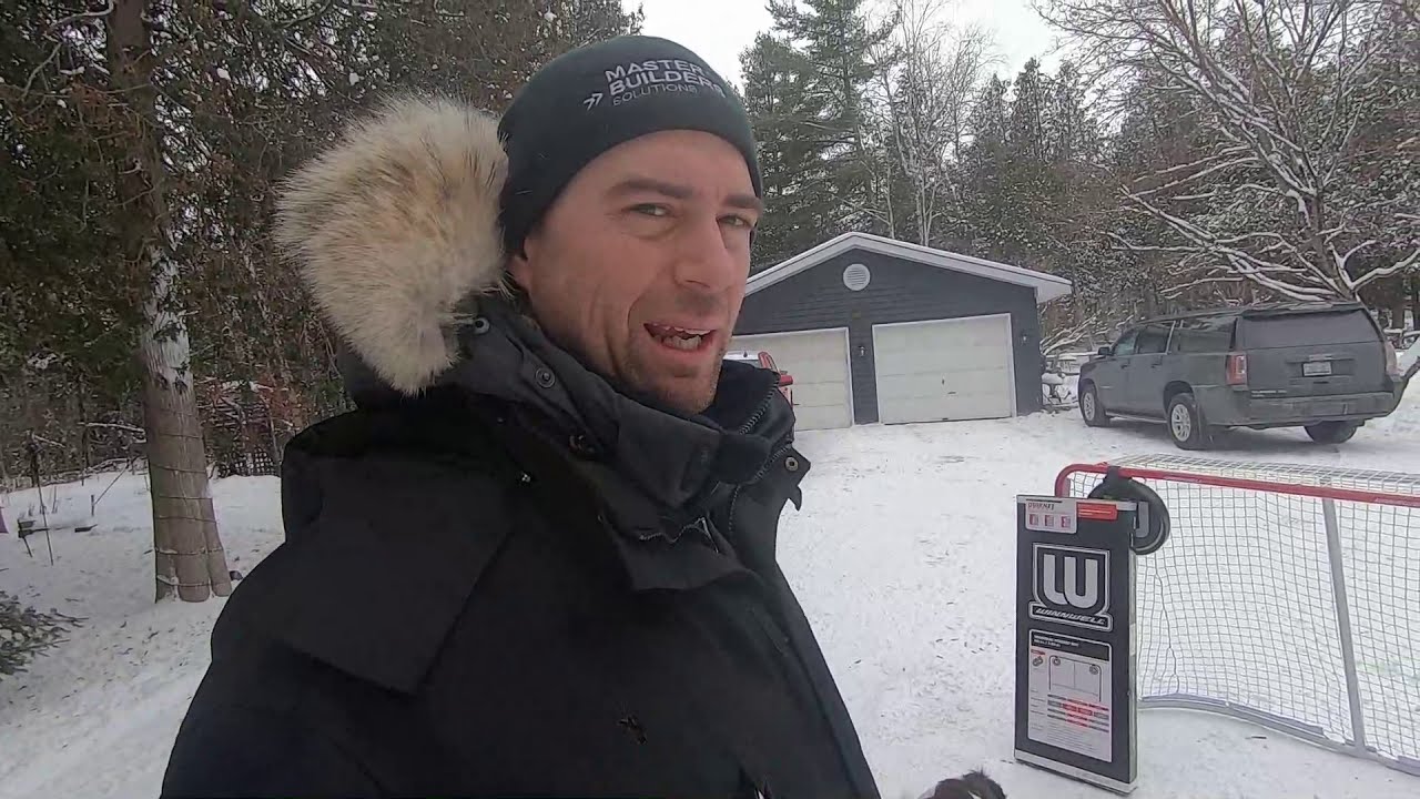 Making an Outdoor Rink on a Pond