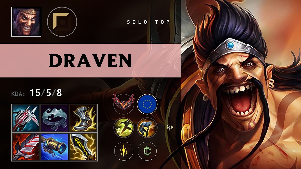 Draven Top vs Malzahar - EUNE Grandmaster Patch 26.12