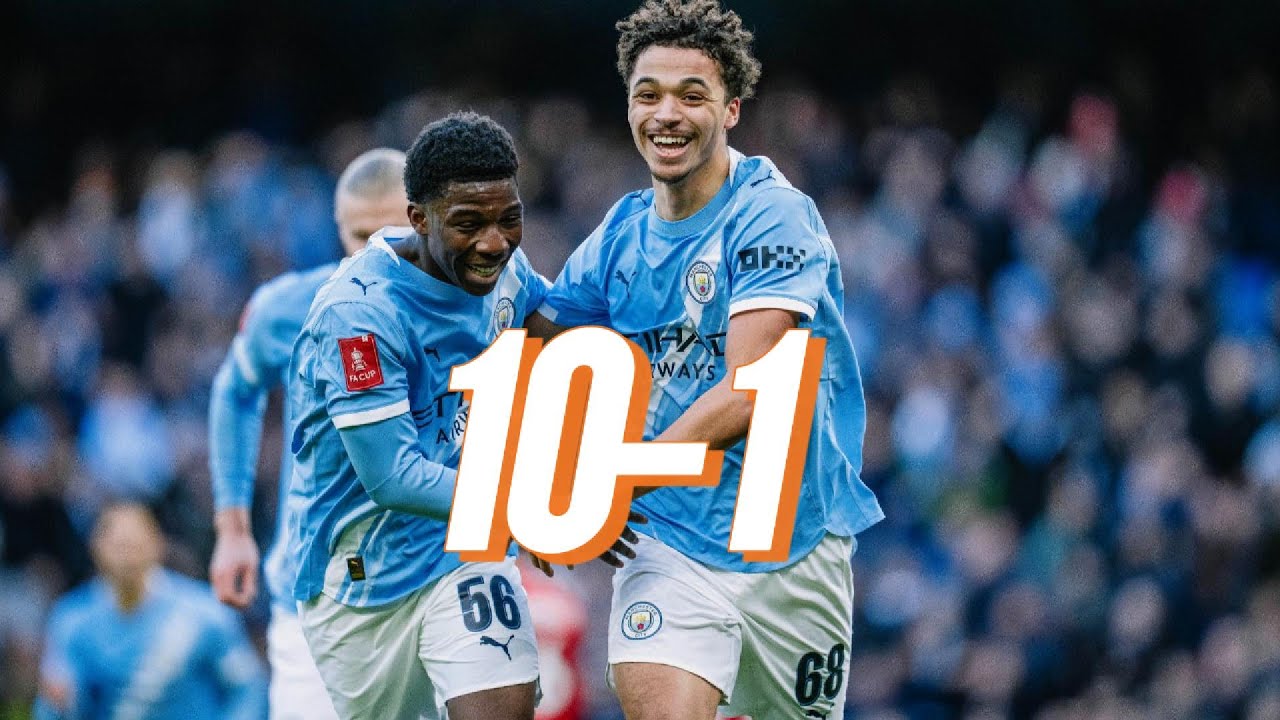 A PERFECT TEN! City Hit Double Figures in Historic FA Cup Win.