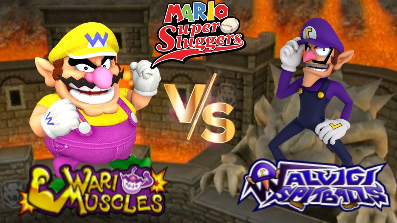 Super Mario Sluggers - Season 28 Game 1 Wario vs Waluigi [Bowser Castle]