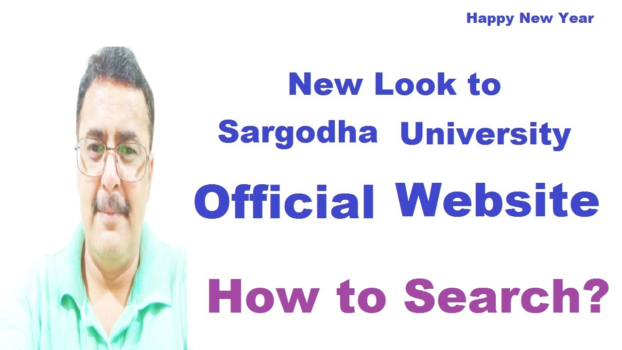 The University of Sargodha Redesigned Website on New Year | How to Search