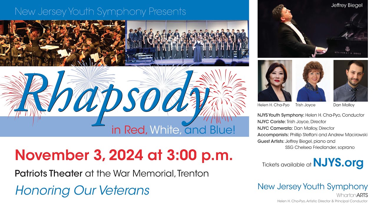 New Jersey Youth Symphony Presents Rhapsody in Red, White, and Blue | Veterans Day Concert