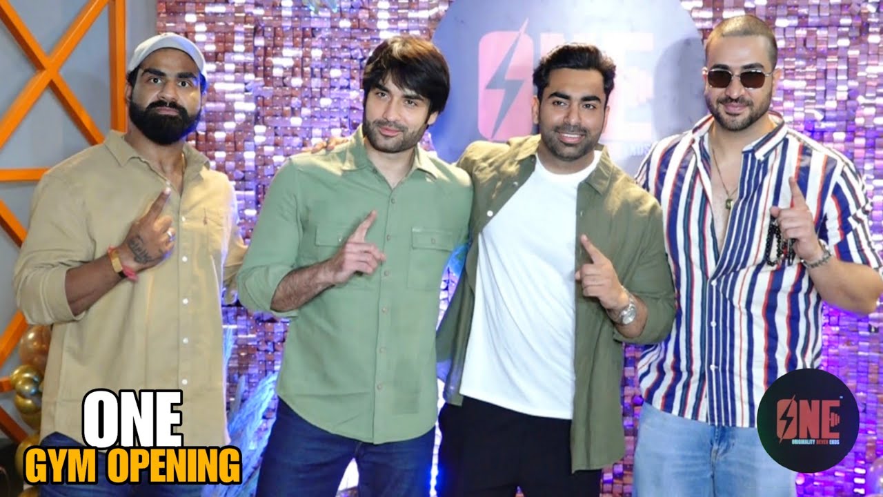 Vivian D'sena,Aly Goni,Nitesh Soni,Bikramjit Singh Arrives At Junaid Kaliwala's 'One' Gym Opening
