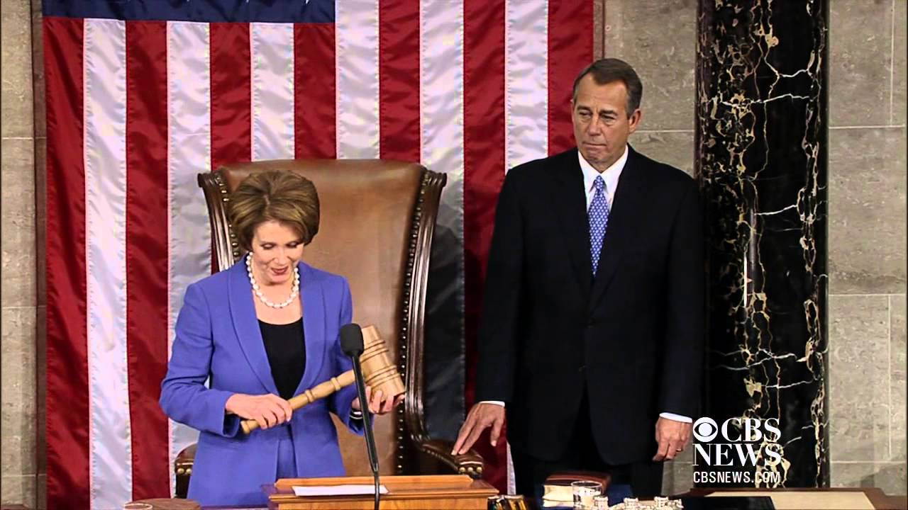 Pelosi introduces newly reelected Speaker Boehner