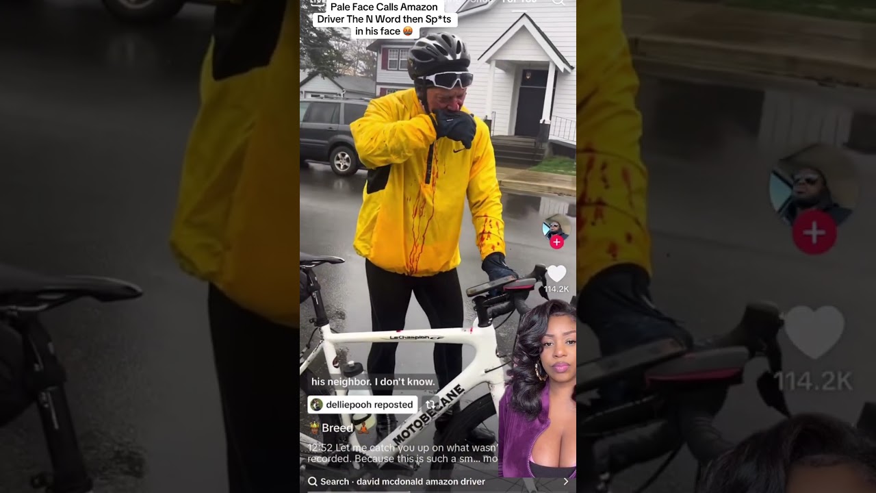Sun dodger Sp*ts in Amazon Drivers Face After Calling Him the N Word Instantly Regrets it