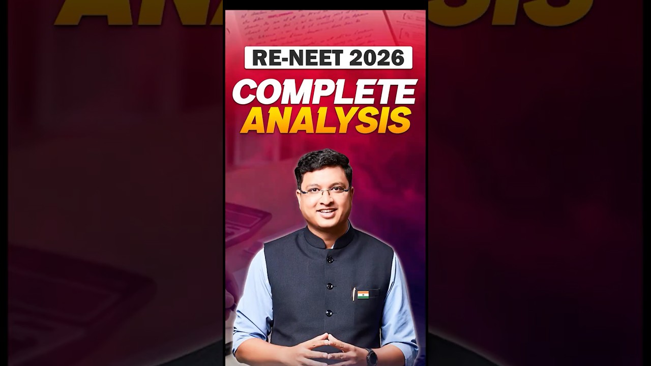 RE-NEET 2026 Complete Paper Analysis || NV Sir Analysis #neet #nvsir #shorts