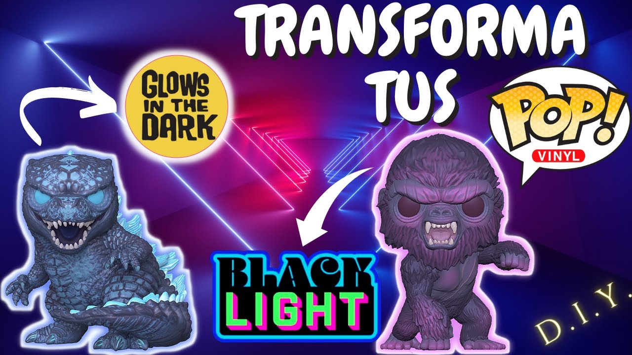 CONVIERTE tus FUNKO POP a GLOW IN THE DARK o BLACKLIGHT || FUNKO DIY #1