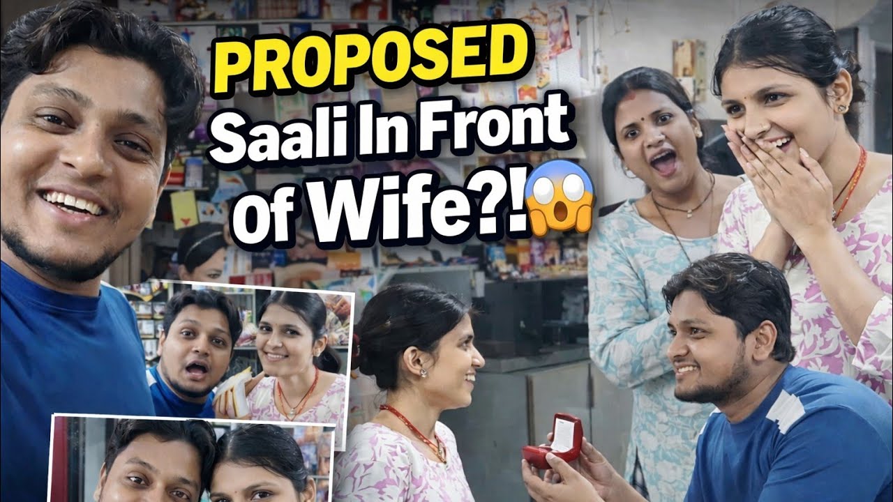 Public Shop Mein Saali Ko Propose! Wife Ka Reaction Dekhkar Hasoge 😂🔥