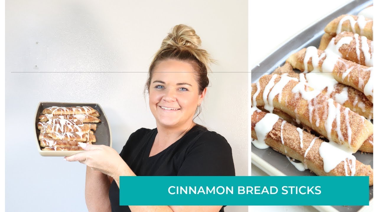 Quick & Easy Cinnamon Bread Sticks that are PERFECT Dessert for Pizza Night!