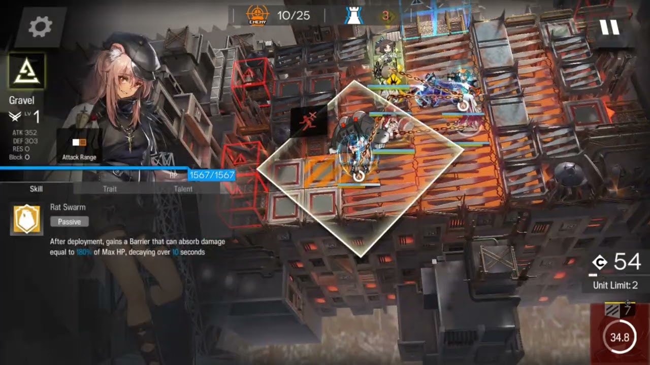 ⟁明日方舟/アークナイツ/Arknight⟁ -░Furnace Inspection Gate 200░ - Strategy Gameplay 1 Core Ops