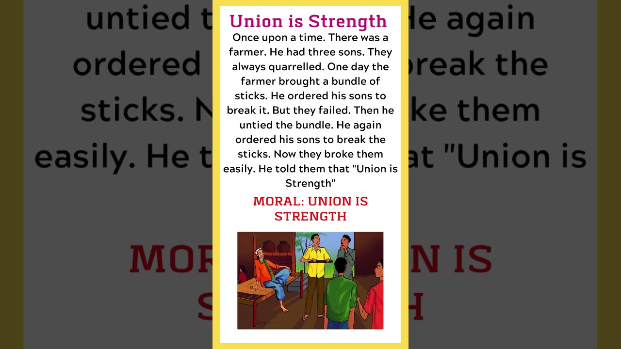 Unity Is Strength | Moral and Bedtime Story For Kids