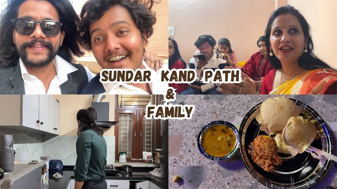 Morning Sabji Mandi Run 🥦 + Sundarkand Path Celebration | Family Vlog