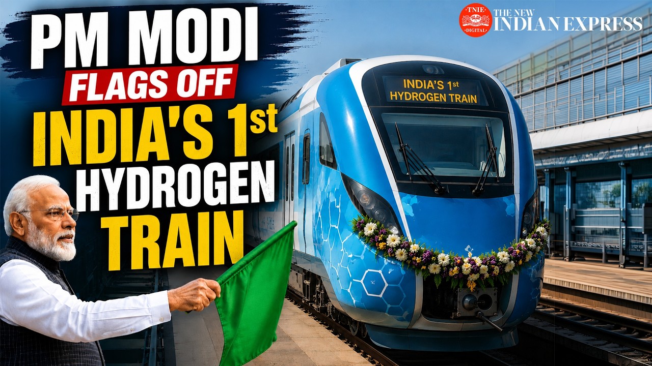 🔴LIVE: PM Modi flags off India's first indigenous hydrogen-powered train on Jind-Sonipat route