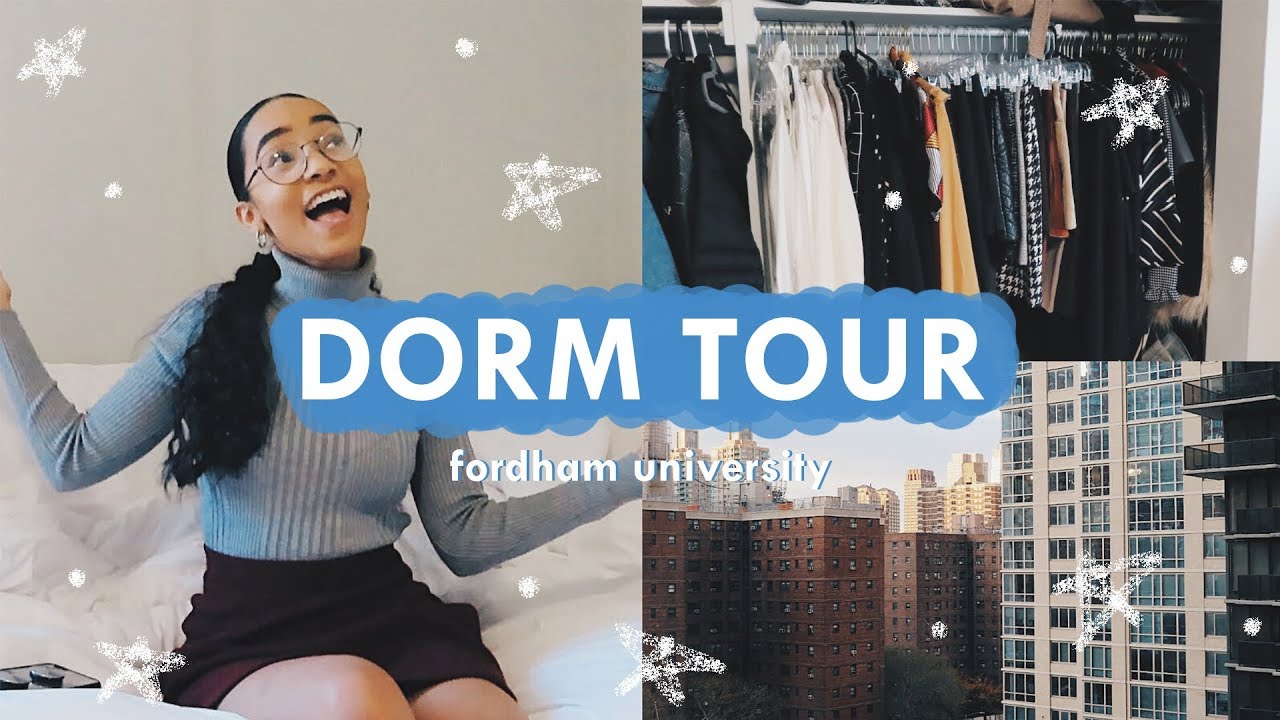 NYC COLLEGE DORM TOUR Fordham University 2020 | Bella King