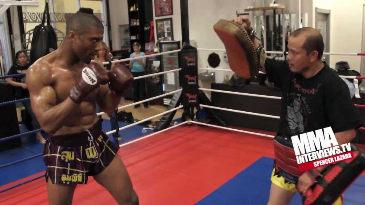 Simon Marcus open workout pad session for Lion Fight Promotions vs Artem Levin