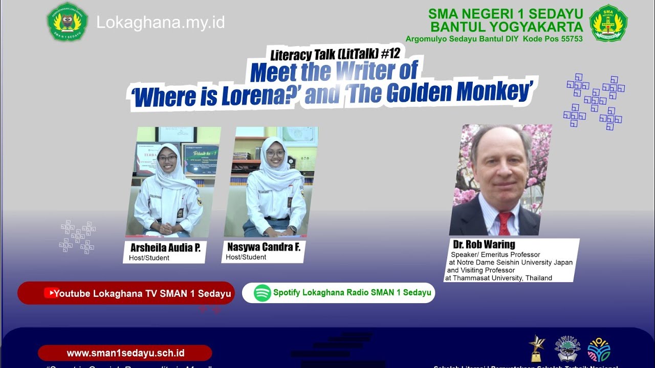 literacy Talk : Meet the Writer of Where is Lorena? And The Golden Monkey | Eps 12