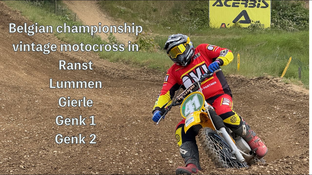 The first five races of the Belgian vintage motocross championship in 2025