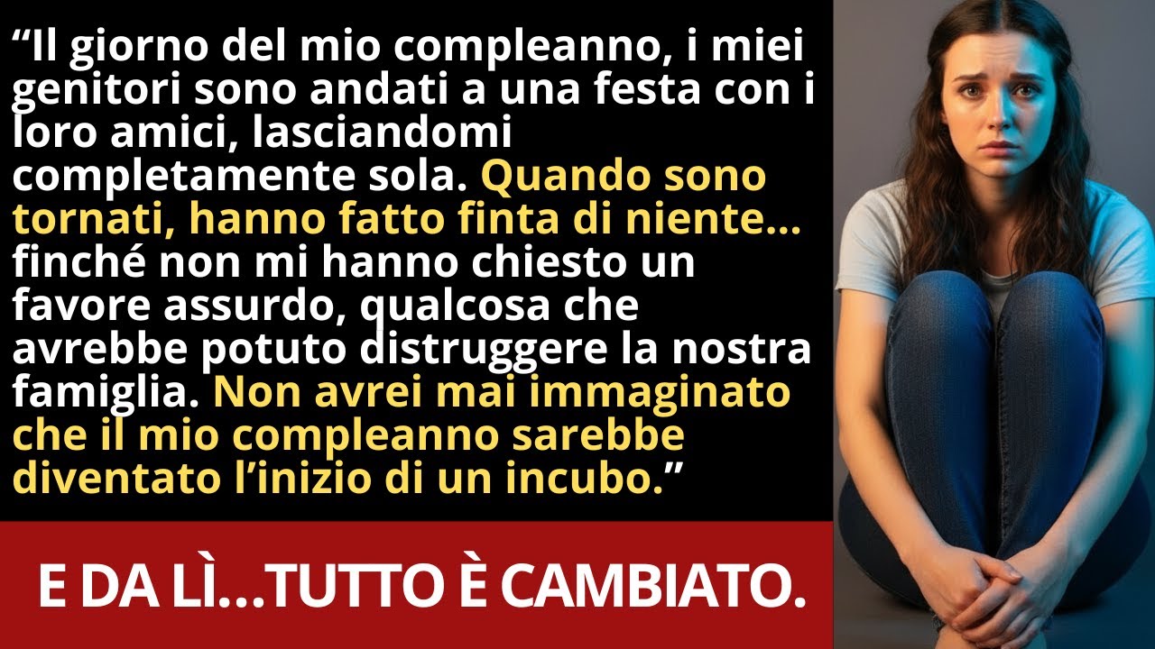 I miei genitori hanno saltato il mio compleanno per uscire con amici, poi un favore impossibile.