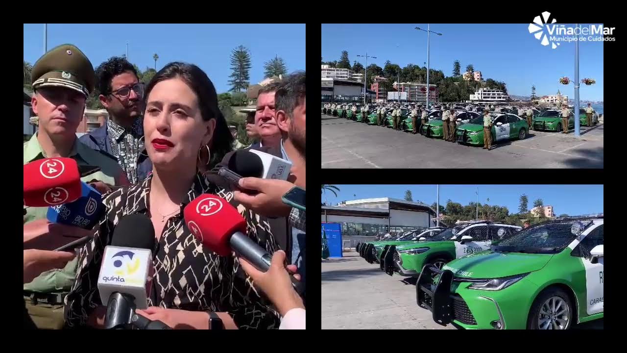 34 vehículos policiales para Carabineros llegan a la región de Valparaíso,