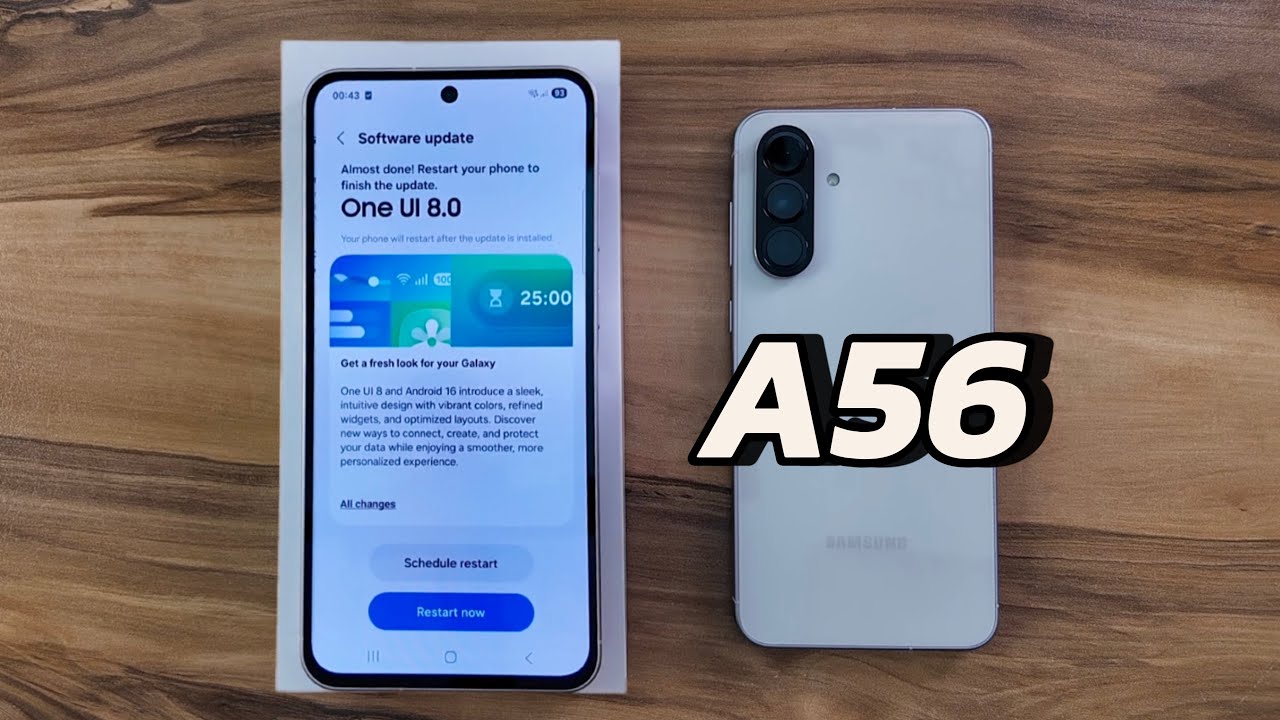OneUI 8 — Android 16 на Samsung Galaxy A56