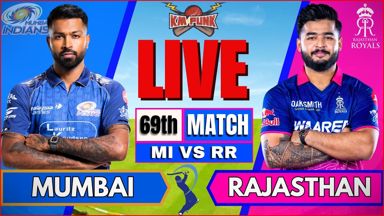 🔴IPL Live : MI vs RR, IPL 2026 | Mumbai vs Rajasthan | Live Cricket Match Today | RR vs MI Live IPL