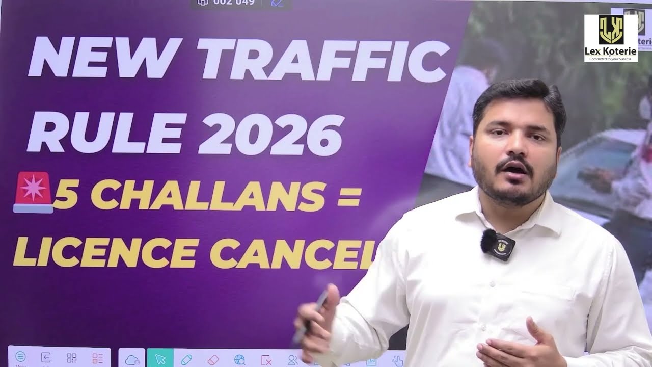New Traffic Rules 2026 in India | 5 Violations = Licence Suspension? | Digital Challan & Heavy Fine|