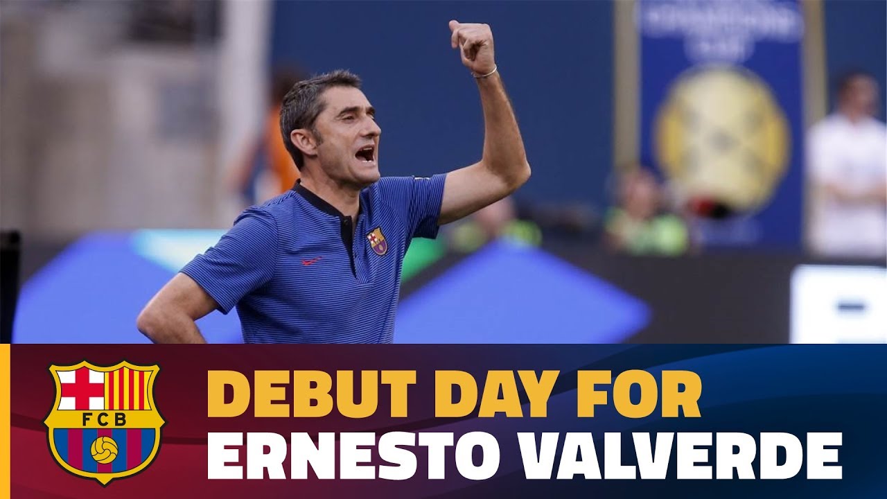 Valverde's first game as FC Barcelona's coach