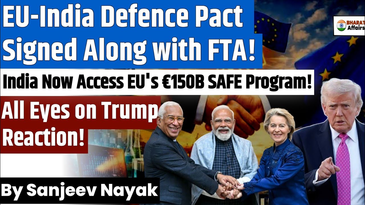 EU-India Defence Pact Signed! | India Now Access ReArm Europe Network! | All Eyes on Trump!