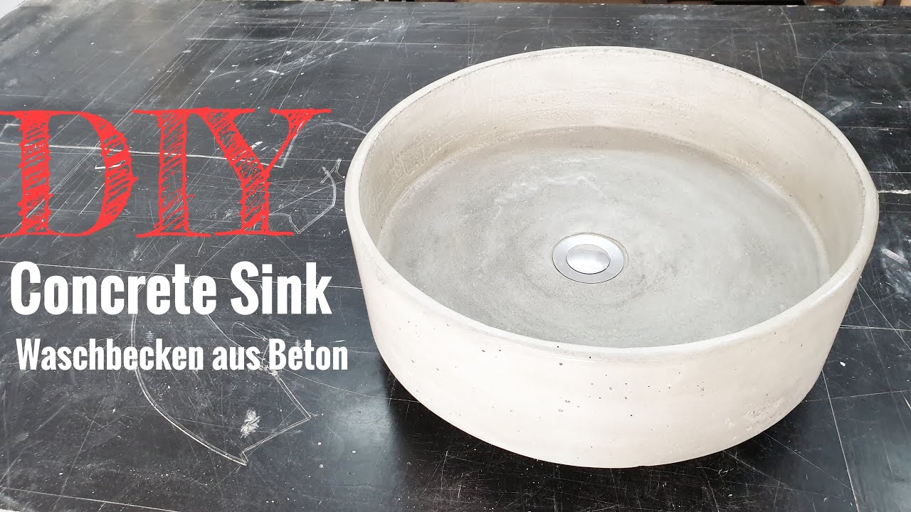 Tutorial: Ein Waschbecken aus Beton selber bauen // DIY Concrete Sink