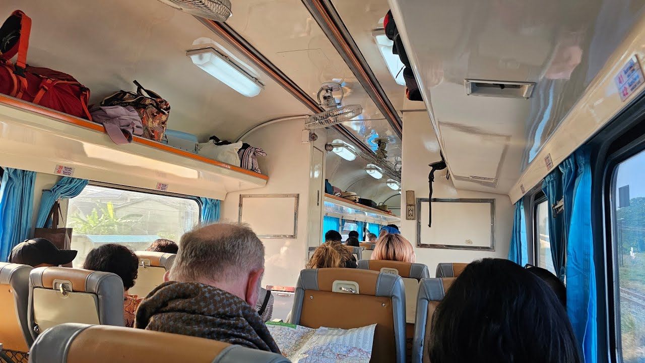 รีวิว ไม่ถึง 2 ชม.เดินทางรถไฟด่วนพิเศษ บ้านโป่ง - หัวหิน ใช้เวลา รถไฟทางคู่มันดีจริงๆ