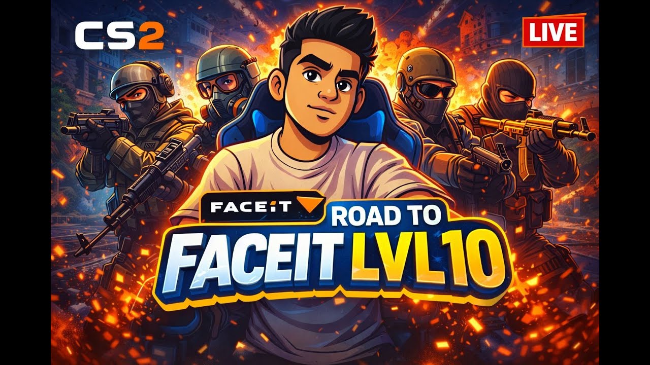 🔴CS2 LIVE | Road to FACEIT Lvl 10, Fun and Intense Matches | FACECAM | DROPOUT GAMER