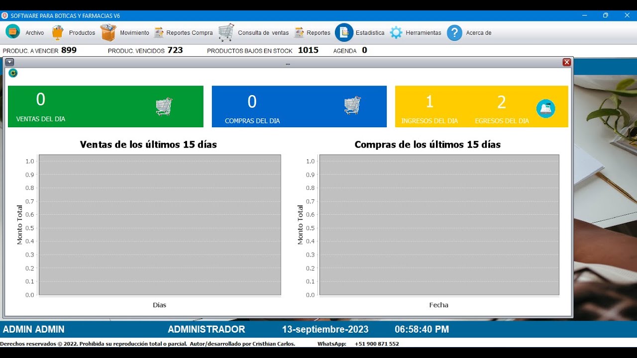 Sistema para farmacias, boticas, droguerías GRATUITO 2025  - Enlace de descarga directa.