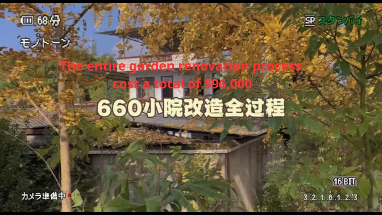 The entire garden renovation process cost a total of $96,000